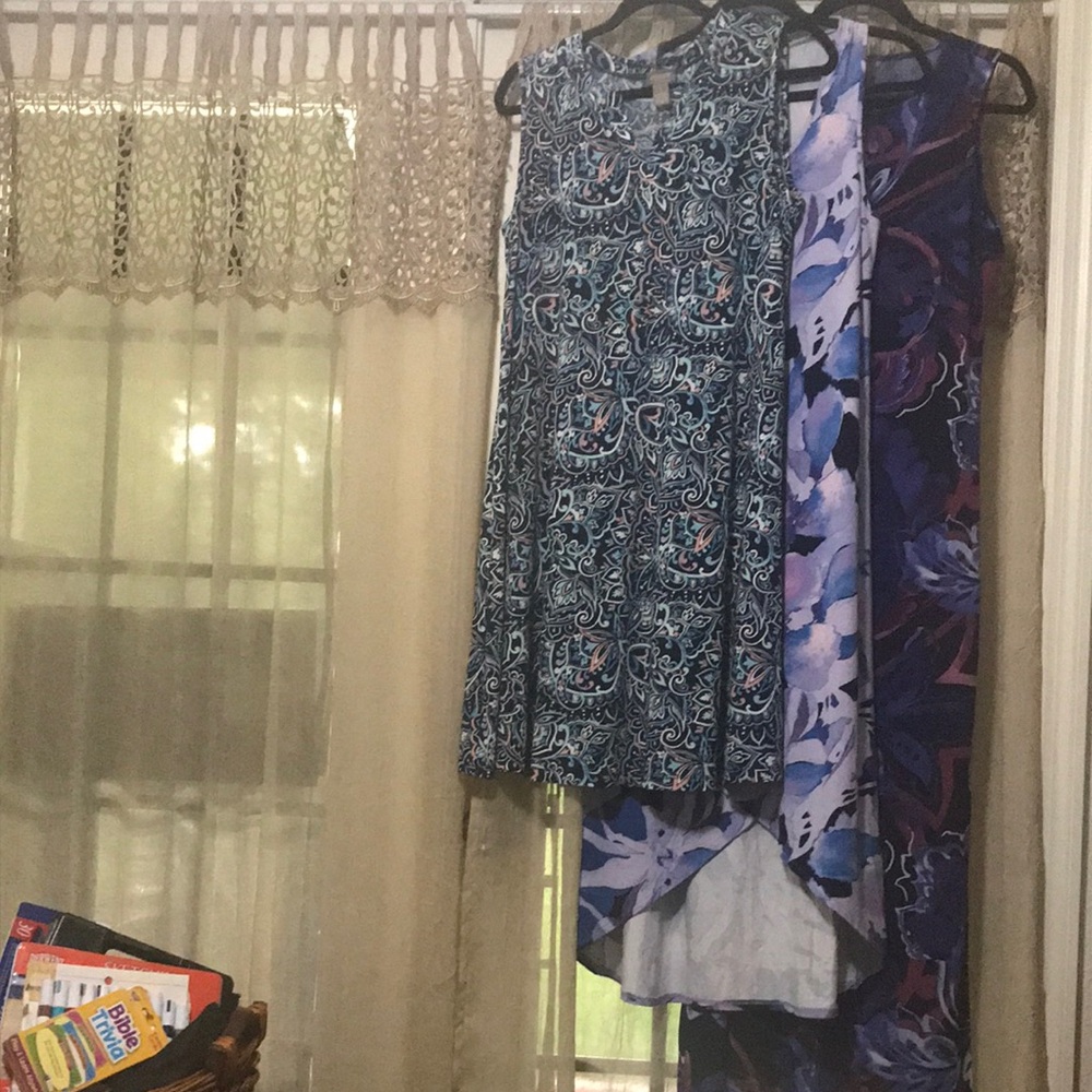 🐞Chico’s 3-Pack Ladies Size 8 Sleeveless Dress Bundle 👗